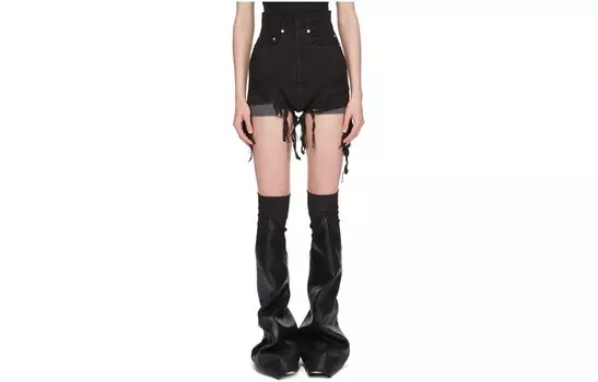 Шорты женские Rick Owens Drkshdw джинсовые, черный