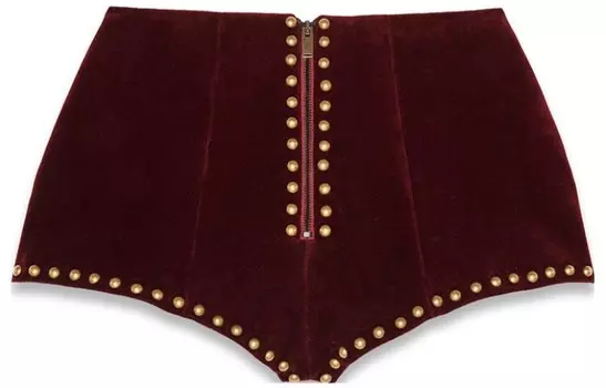 Шорты женские Saint Laurent, бордовый