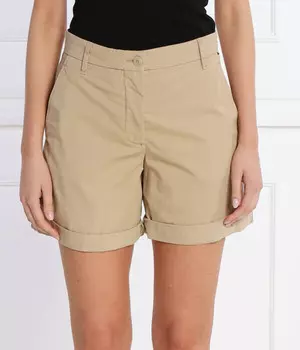 Шорты женские Tommy Hilfiger с добавлением хлопка, бежевый
