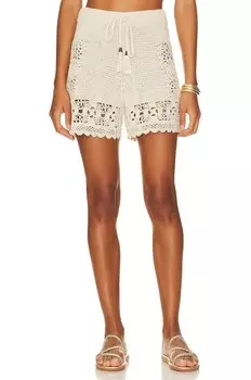 Шорты Zimmermann Chintz Crochet Short, цвет Natural