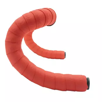 Шоссейный руль LeBycle с ремнями цвета велосипеда, рожки, изогнутый руль, противоскользящая губка, обернутая красной упаковочной лентой