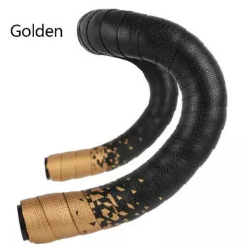 Шоссейный велосипед LeBycle, двухцветная градиентная планка с высокоэластичной ручкой из полиуретана и противоскользящим амортизатором, двухцветный градиент, обычная модель - золото