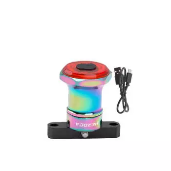 Шоссейный велосипед SHENGXIN, горный велосипед, велосипедный фонарь, сигнальная лампа заднего фонаря WR25, задний фонарь на подушке Ослепительный цвет [высокая яркость 100 люмен]