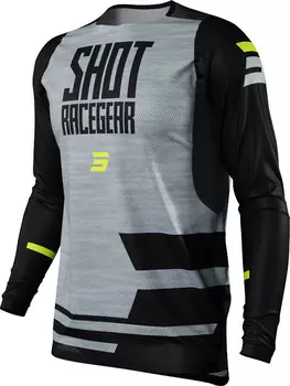 Кофта Shot Contact Loom с круглым вырезом, черный/серебристый