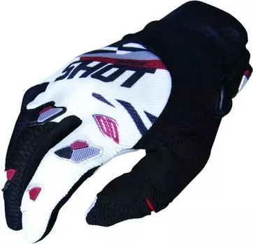 Shot Contact Score Мотокросс перчатки, серый/красный