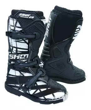 Shot K10 2.0 Motif Дети Мотокросс сапоги, черный