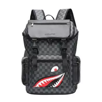 Showletu Рюкзак унисекс SURELAPTOP, Шахматный стиль три