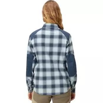 Шпицбергенская фланелевая рубашка - женская Norrona, цвет Blue Fog/Indigo Night