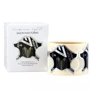 Шт шаблоны для наращивания ногтей Victoria Vynn Nail Forms Black 100