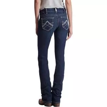 Штабелируемые прямые джинсы REAL MidRise Icon женские Ariat, цвет Ocean