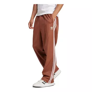 Штаны adicolor baggy fit firebird спортивные штаны Adidas, коричневый