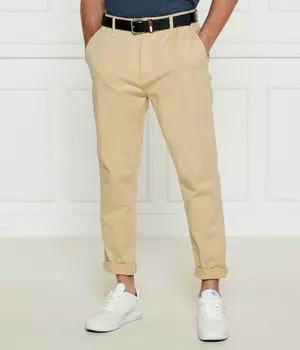 Штаны Айзек Slim fit Tommy Jeans, зеленый