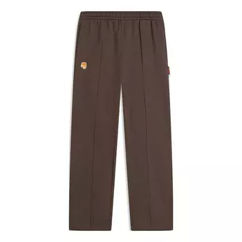 Штаны badfive logo флисовые спортивные штаны Li-Ning, коричневый