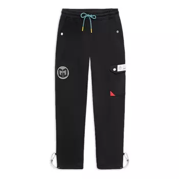 Штаны cj mccollum graphic прямые спортивные штаны Li-Ning, черный