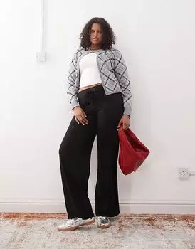 Штаны для йоги COLLUSION plus черного цвета