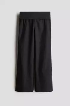 Штаны для йоги из льняной смеси H&M, черный