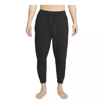 Штаны для йоги, текстурированные штаны Dry Fit Nike, черный