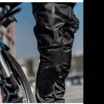 Штаны Mountainpeak Devil Racing для гонок на мотоциклах кожаные L, черный