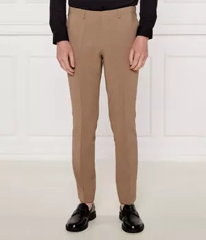 Штаны hesten232x Extra slim fit Hugo, коричневый
