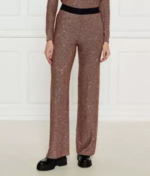 Штаны Hugo Savesti Flare Fit, коричневый