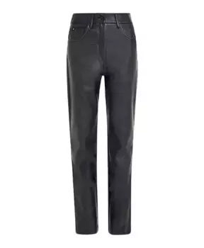 Штаны из экокожи Calvin Klein Jeans, черный