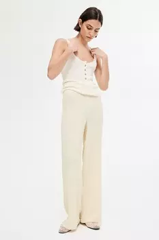 Штаны из джерси H&M, бежевый
