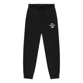 Штаны классические хлопковые спортивные штаны New Balance, черный