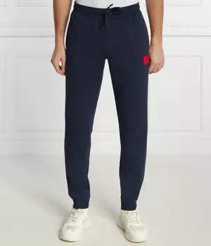 Штаны мужские Hugo Bodywear с контрастным логотипом, синий