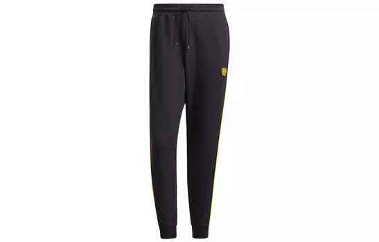 Штаны мужские трикотажные Smiley X черные Adidas Neo, черный