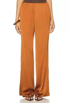 Штаны на резинке из сатина Good American, copper004