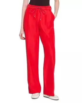 Штаны на шнурке Sandro, красный