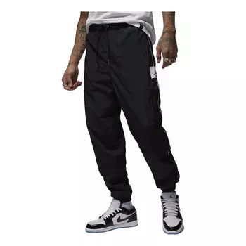 Штаны необходимые тканые летные разогревающие штаны Air Jordan, черный