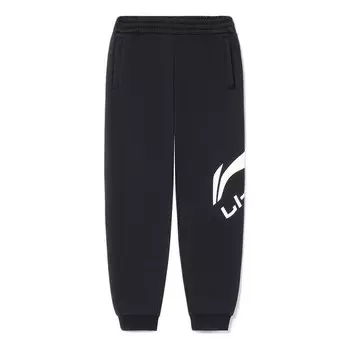 Штаны с графическим принтом, спортивные штаны Li-Ning, серый