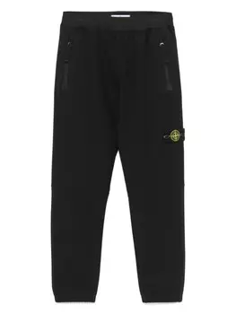Штаны с компасом Stone Island Junior, черный