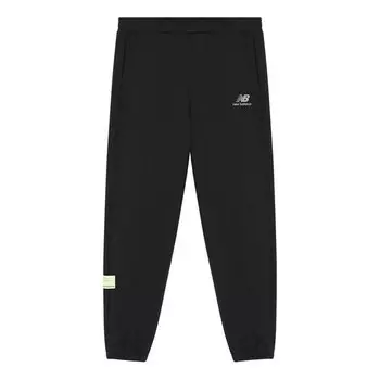 Штаны с логотипом, повседневные спортивные штаны New Balance, черный