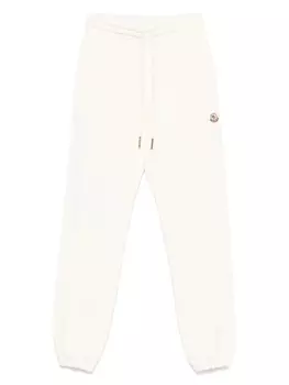 Штаны с нашивкой-логотипом Moncler, белый