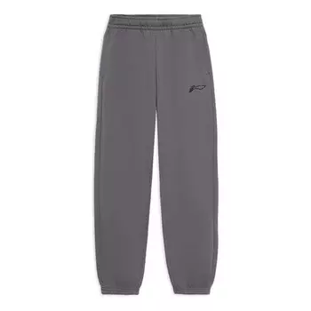 Штаны с вышитым логотипом, спортивные штаны Li-Ning, серый