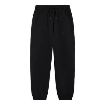 Штаны с вышитым логотипом, спортивные штаны Li-Ning, черный