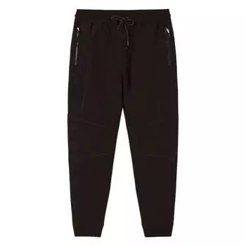 Штаны спортивные Bershka Plush With Seams, черный