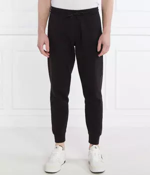 Штаны спортивные Calvin Klein Jeans Regular Fit с логотипом, черный