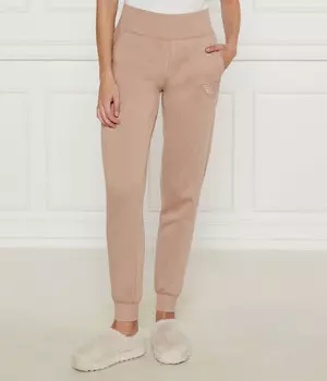 Штаны спортивные Emporio Armani с высокой посадкой, бежевый