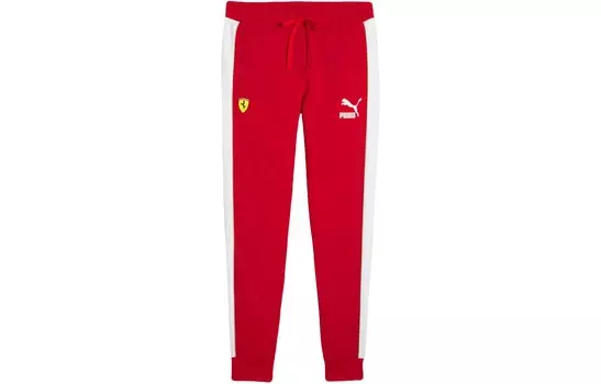 Штаны спортивные мужские T7 Knit Racing красные Puma, красный