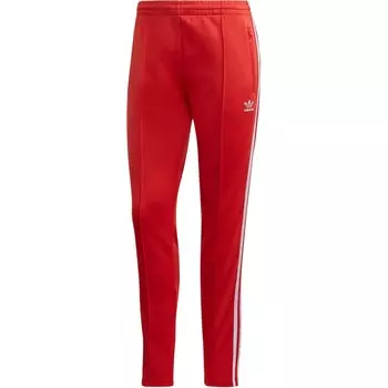 Штаны спортивные SST Knit женские красные Adidas Originals