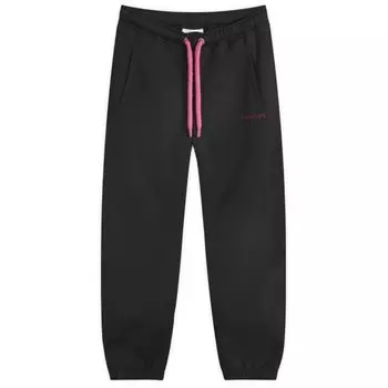 Штаны спортивные трубчатые с бордюром Lanvin, черный