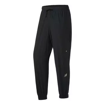 Штаны спортивные ударопрочные беговые тканые штаны New Balance, черный