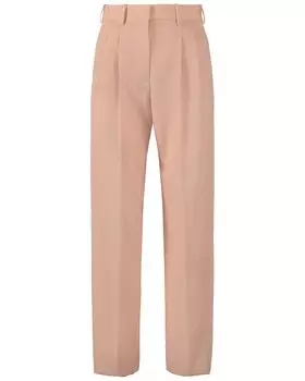 Штаны Stella McCartney из смесовой шерсти, розовый