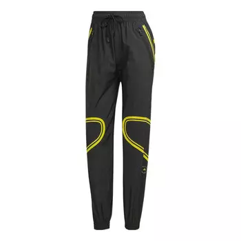 Штаны stella mccartney truepace плетеные штаны Adidas, черный