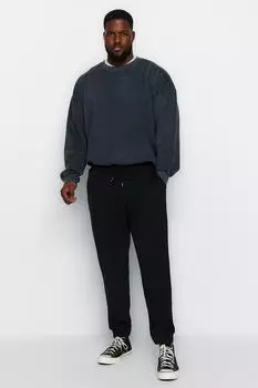 Штаны Trendyol спортивные нормального кроя, черный