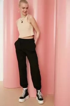 Штаны Trendyol спортивные свободные, черный