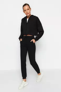 Штаны Trendyol спортивные толстые, черный